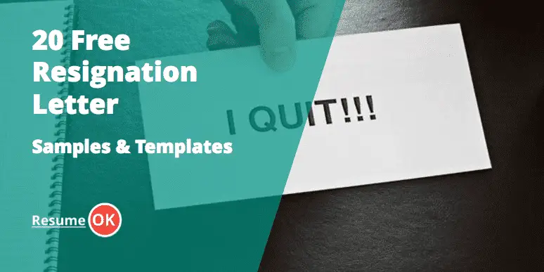 Free Sample Resignation Letter from www.resumeok.com